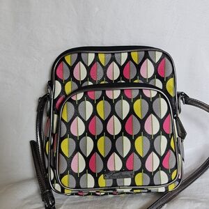 Vera Bradley Moon Drops Double Zip Crossbody Bag